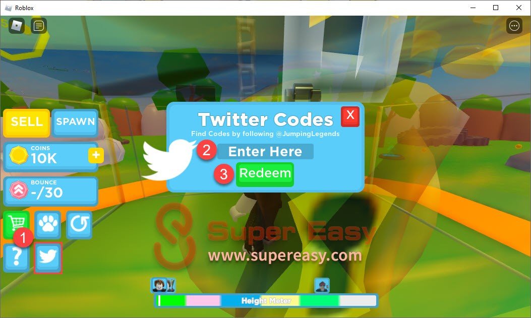 How to redeem Jumping Legends codes