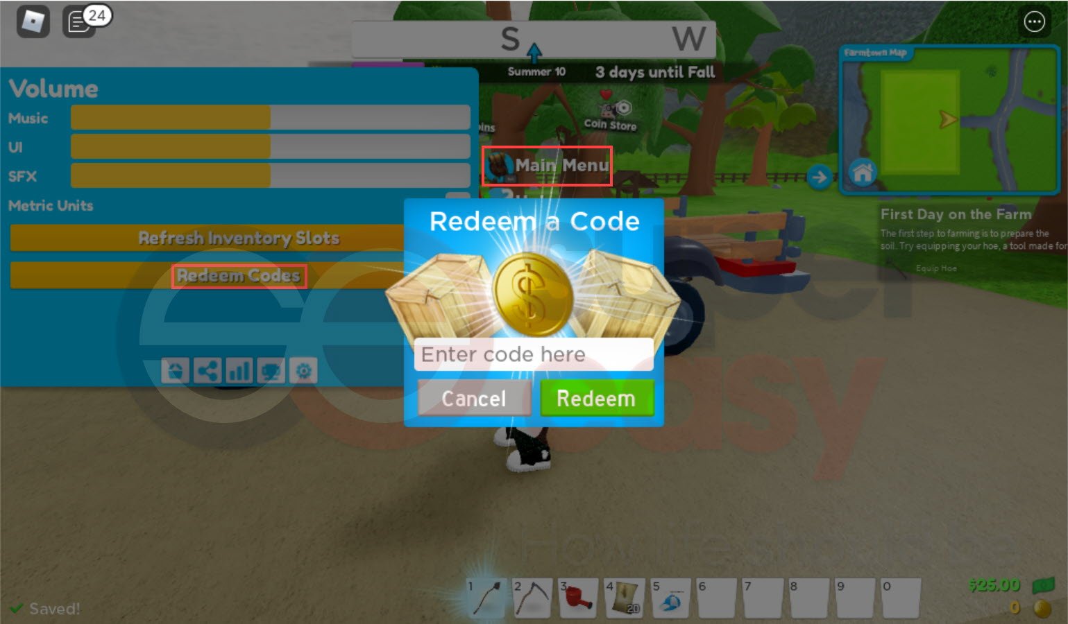 How to redeem Welcome to Farmtown codes