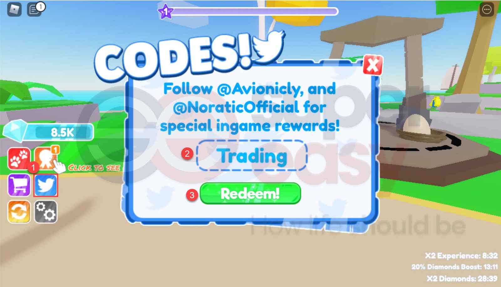 How to redeem codes in Pet Adventures