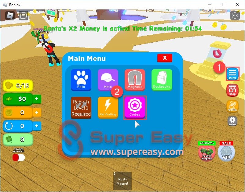 Redeem Roblox Magnet Simulator codes